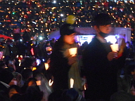 [포토] 크리스마스 이브, 박근혜 퇴진 9차 주말 촛불집회 광화문 풍경