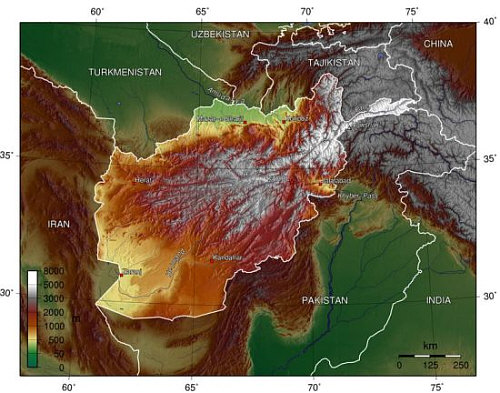 아프카니스탄 지형.